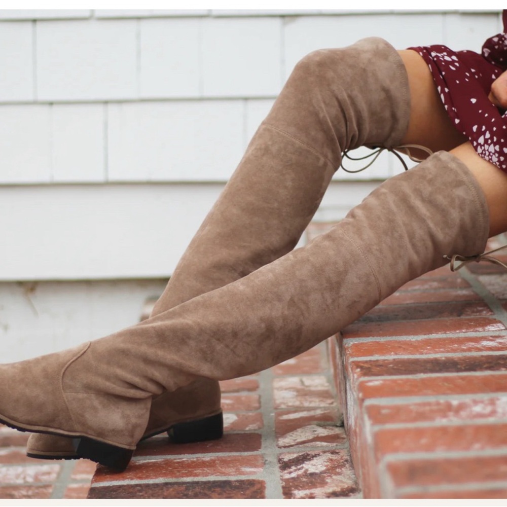 Paisley Slim Fit Over The Knee Flat Heel
Boots